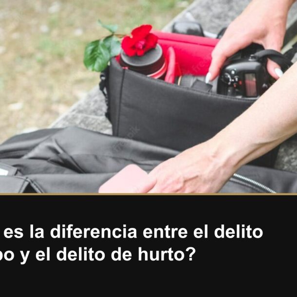 ¿Cuál es la diferencia entre el delito de robo y el delito de hurto?