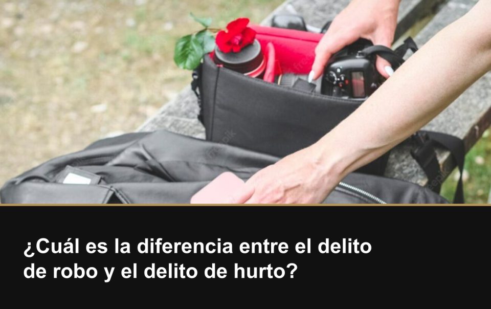 ¿Cuál es la diferencia entre el delito de robo y el delito de hurto?