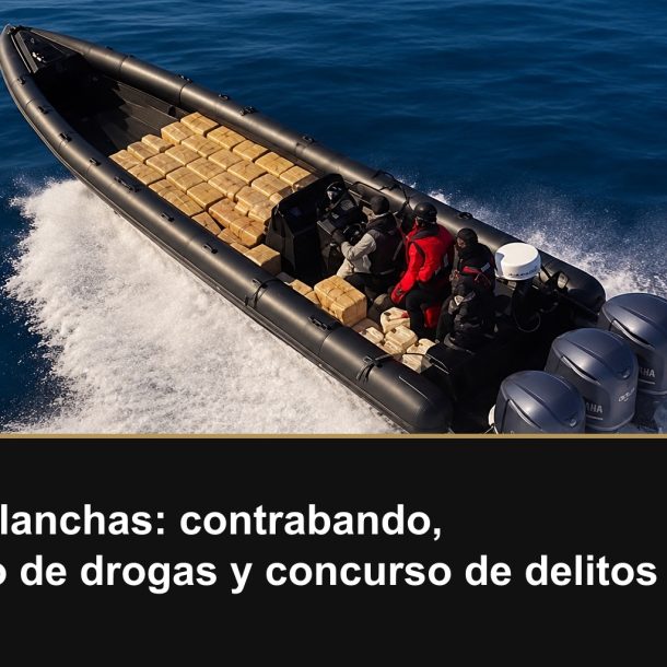 Narcolanchas: contrabando, tráfico de drogas y concurso de delitos